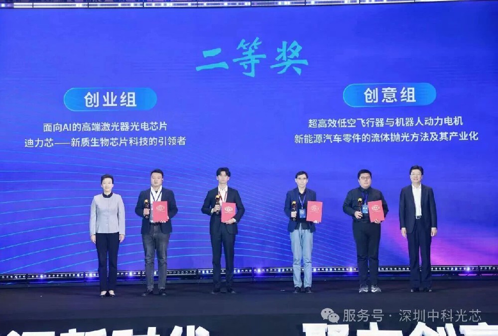 全国二等奖!深科联理事单位深圳中科光芯获欧美同学会双创大赛荣誉